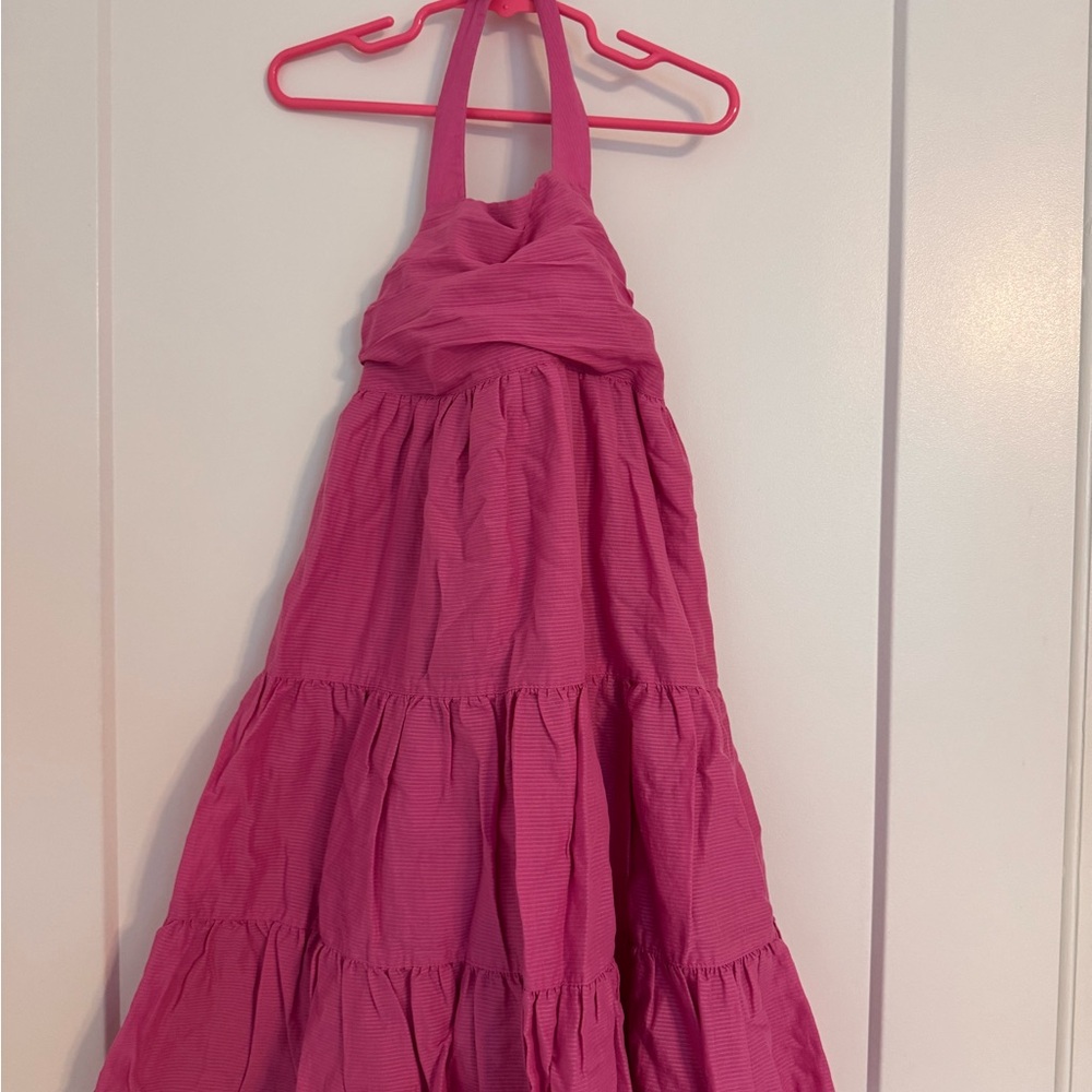 Old Navy Pink Tiered Ruffled Sundress
